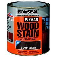 5 Year Woodstain Black Ebony - 250ml / 750ml / 2.5L