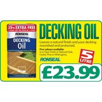 Decking Oil 5 Litre (4L+20% Free)
