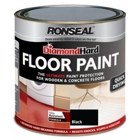Diamond Hard Floor Paint Black 750ml /2.5 Litre