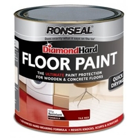 Diamond Hard Floor Paint Tile Red 750ml - 5 Litre