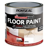 Diamond Hard Floor Paint White 750ml / 2.5 Litre