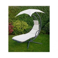 Dream Chair Helicopter Swinging Hammock Black & Cream + Rain Cover