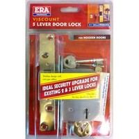 ERA 201 32 Viscount 5 Lever Deadlock Brass 2.5in