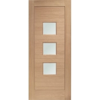 Exterior Door Oak Turin & Obscure Glass