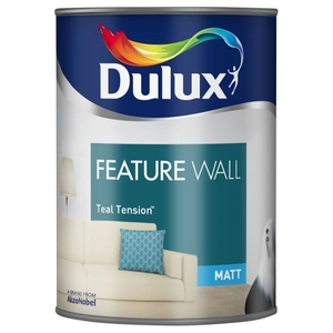 Feature Wall Matt Emulsion Teal Tension 1.25L