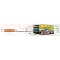 Fish Grill With Wooden Handle