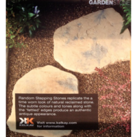 GardenStone Random Stepping Stone Autumn Brown