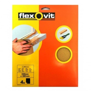 Glasspaper 4x Coarse Sanding Sheets 230mm x 280mm