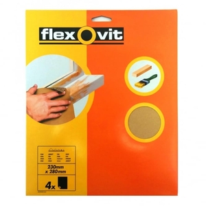 Glasspaper 4x Fine Sanding Sheets 230mm x 280mm