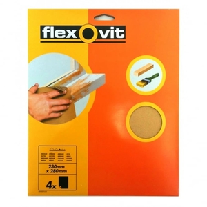 Glasspaper 4x Medium Sanding Sheets 230mm x 280mm