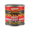 Heat Resistant Paint Matt Black 125ml Tin