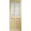 Interior Door Knotty Pine Victoria& Bluebell Glass