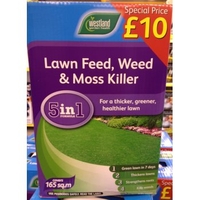 Lawn & Moss 5 in 1 Lawn Care Weed & Feed 165m
