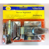 NLC201 Narrow Deadlocking Nightlatch Chrome