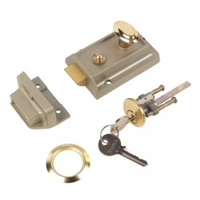 NLS101 Traditional Standard Nightlatch Champagne