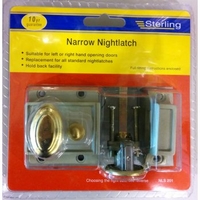 NLS201 Traditional Narrow Nightlatch Champagne