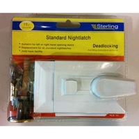 NLW101 Standard Deadlocking Nightlatch White