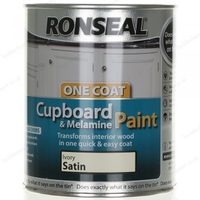 One Coat Cupboard Paint Ivory Satin 750ml
