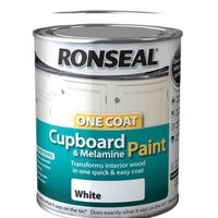 One Coat Cupboard Paint White Gloss / Satin 750ml