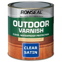 Outdoor Varnish Clear Satin - 250ml / 750ml / 2.5L