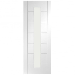 Palermo Primed White Clear Glass Internal Door
