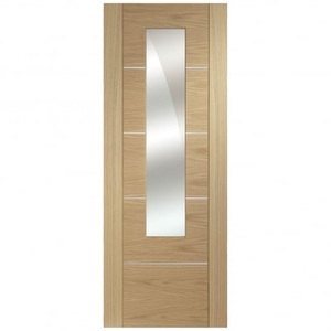 Portici Pre-Finished Oak Mirror Panel Internal Door