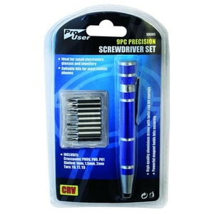 Precision Screwdriver 9 Piece Set