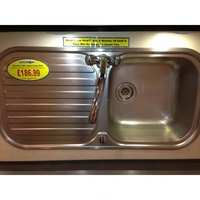 Pyramis 100 Lustre Linen Stainless Steel Sink