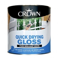 Quick Drying Gloss Pure Brilliant White 750ml-2.5L