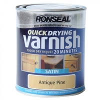 Quick Drying Varnish Antique Pine Satin - 250ml / 750ml