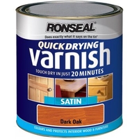 Quick Drying Varnish Dark Oak Satin - 250ml / 750ml