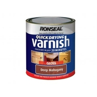 Quick Drying Varnish Deep Mahogany Gloss - 250ml / 750ml