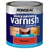 Quick Drying Varnish Mahogany Satin - 250ml / 750ml