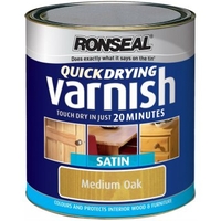 Quick Drying Varnish Medium Oak Satin - 250ml / 750ml