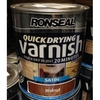 Quick Drying Varnish Walnut Satin 750ml