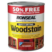 Quick Drying Woodstain - Deep Mahogany 250ml / 750ml / 2.5L