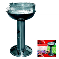 Redwood Leisure Stainless Steel Pedestal BBQ