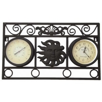 Redwood Leisure Thermometer & Clock Sun Panel