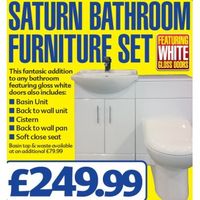 Saturn Bathroom Furniture Set