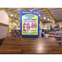 V-groove Laminate Flooring - American Walnut