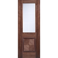 Valencia Glazed Walnut Internal Pre-Finished Door