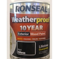 Weatherproof 10 Year Exterior Wood Paint 2.5L Gloss Black