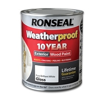 Weatherproof 10 Year Exterior Wood Paint 2.5L Gloss White
