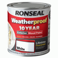 Weatherproof 10 Year Exterior Wood Paint 750ml Pure Brilliant White