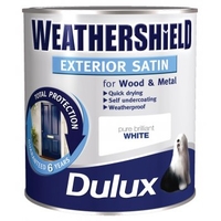 Weathershield Exterior Satin Pure Brilliant White 750ml / 2.5L
