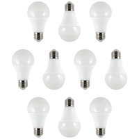 10 Pack of 10 Watt GLS LED E27 Edison Screw Light Bulb - Daylight White