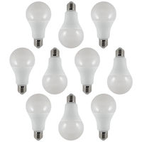 10 Pack of 15 Watt Large GLS LED E27 Edison Screw Light Bulb - Daylight White