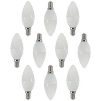 10 Pack of 4 Watt E14 Small Edison Screw Candle Light Bulb - Warm White