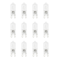 12 Pack of 33 Watt G9 480 Lumen Halogen Bulb - Clear