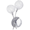 2 Light Allium Wire Wall Light - Chrome (Low Voltage)